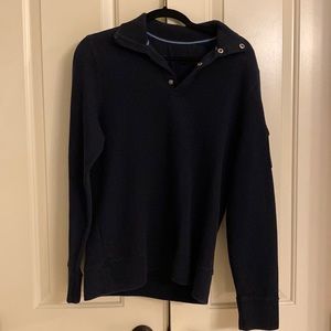 Banana Republic Blue ribbed shirt with snap buttons